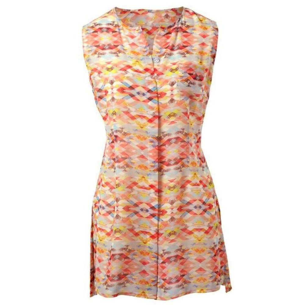 CABI #760 Geo Print Sleeveless Avery Tunic Top sz L - Picture 4 of 12